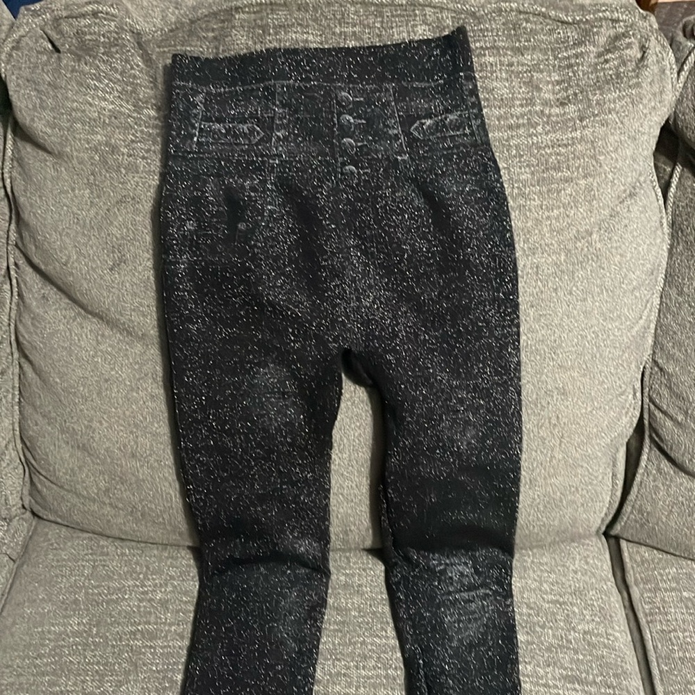 Black sparkly leggings